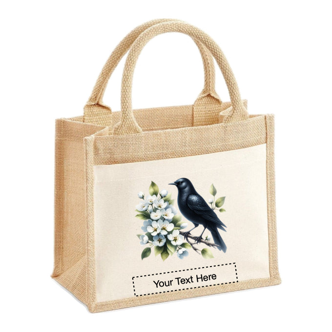 Jute Tote Bags - With 20 different Watercolour Birds - Group A