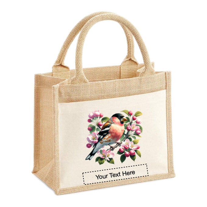 Jute Tote Bags - With 20 different Watercolour Birds - Group A