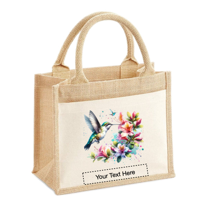 Jute Tote Bags - With 20 different Watercolour Birds - Group A