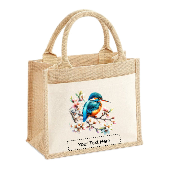 Jute Tote Bags - With 18 different Watercolour Birds - Group B