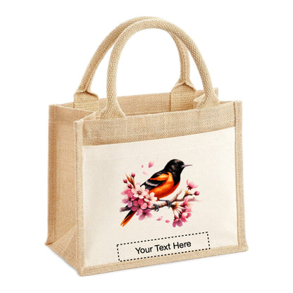 Jute Tote Bags - With 18 different Watercolour Birds - Group B