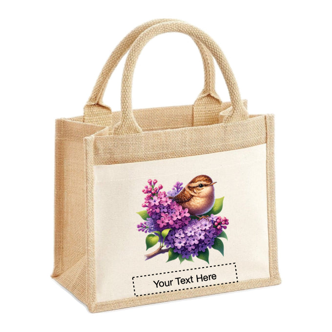 Jute Tote Bags - With 18 different Watercolour Birds - Group B