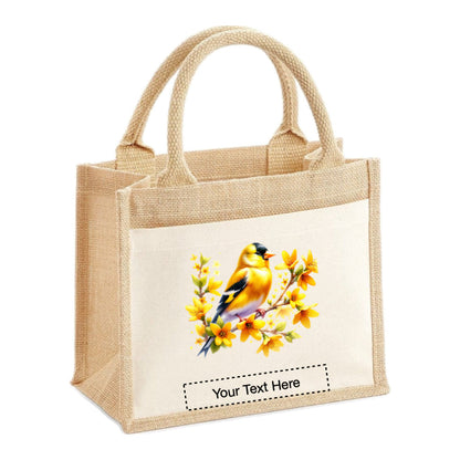 Jute Tote Bags - With 18 different Watercolour Birds - Group B