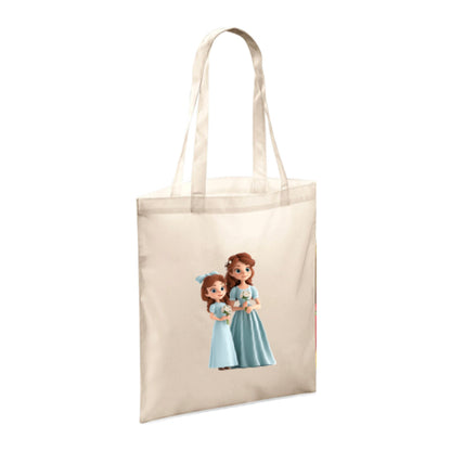 Polyester Tote Bags 10ltr - Woman & Child with Flowers