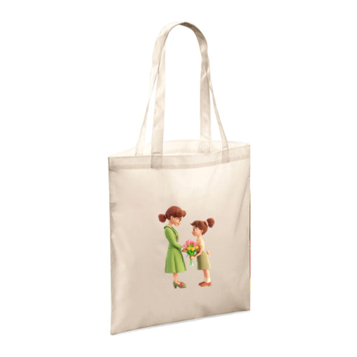 Polyester Tote Bags 10ltr - Woman & Child with Flowers