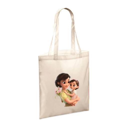 Polyester Tote Bags 10ltr - Woman & Child with Flowers