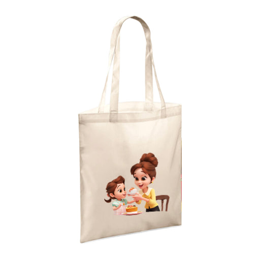 Polyester Tote Bags 10ltr - Woman & Child with Food & Drink
