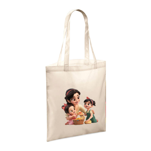 Polyester Tote Bags 10ltr - Woman & Child with Food & Drink