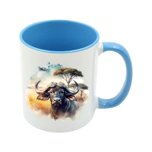 Mug - 11oz - African Safari Wild Animal - Buffalo 1