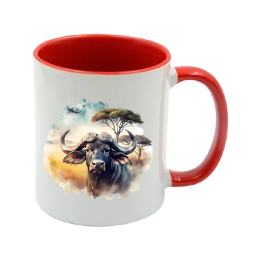 Mug - 11oz - African Safari Wild Animal - Buffalo 1