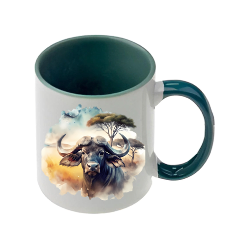 Mug - 11oz - African Safari Wild Animal - Buffalo 1