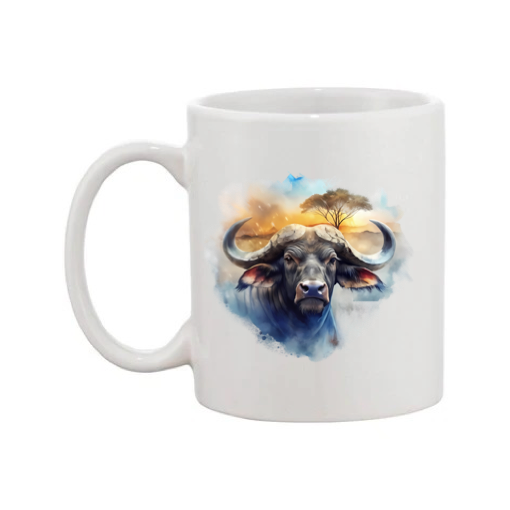 Mug - 11oz - African Safari Wild Animal - Buffalo 2