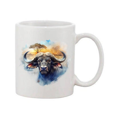 Mug - 11oz - African Safari Wild Animal - Buffalo 2