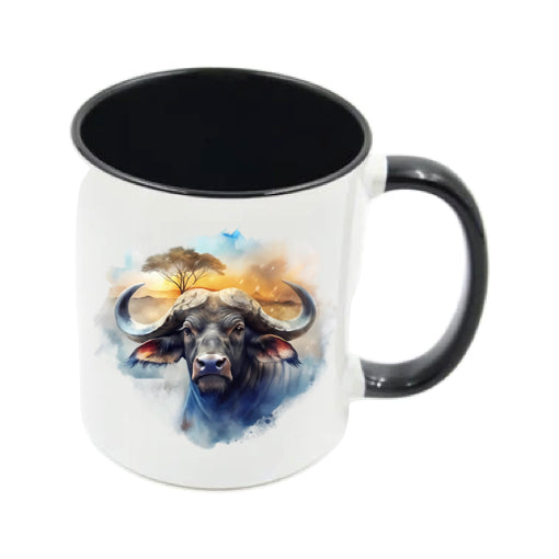 Mug - 11oz - African Safari Wild Animal - Buffalo 2