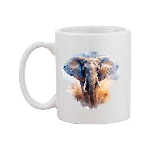 Mug - 11oz - African Safari Wild Animal - Elephant