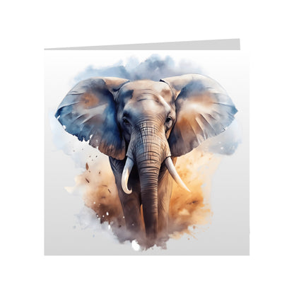 Square Greeting Cards - African Safari Wild Animals