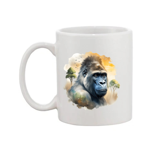 Mug - 11oz - African Safari Wild Animal - Gorilla