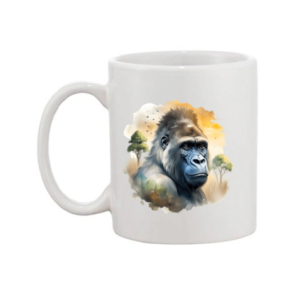 Mug - 11oz - African Safari Wild Animal - Gorilla