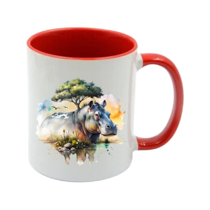 Mug - 11oz - African Safari Wild Animal - Hippo