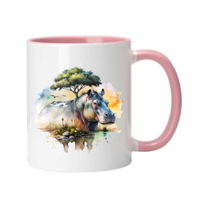 Mug - 11oz - African Safari Wild Animal - Hippo