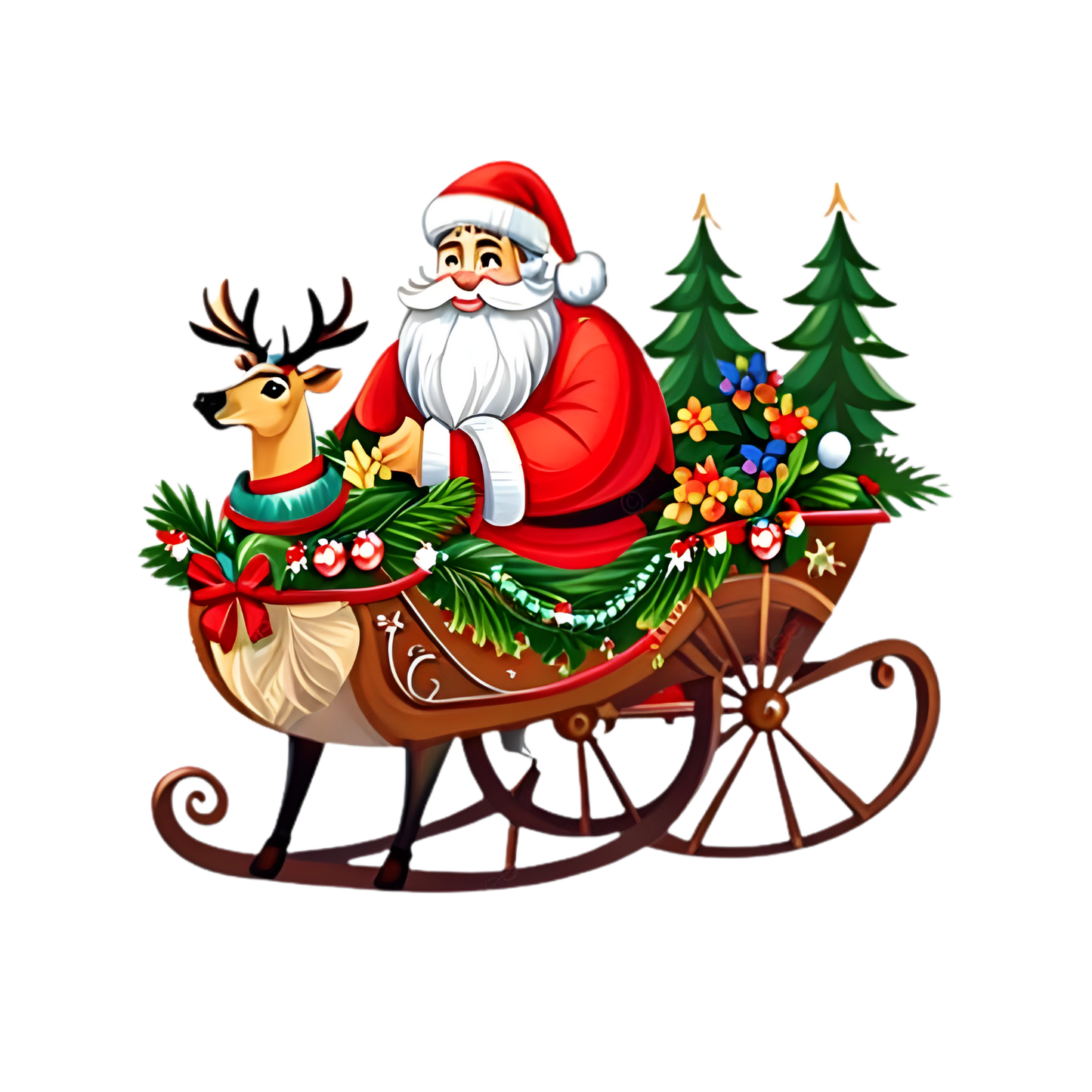 Kids - Christmas Santa & Reindeers - Images x27