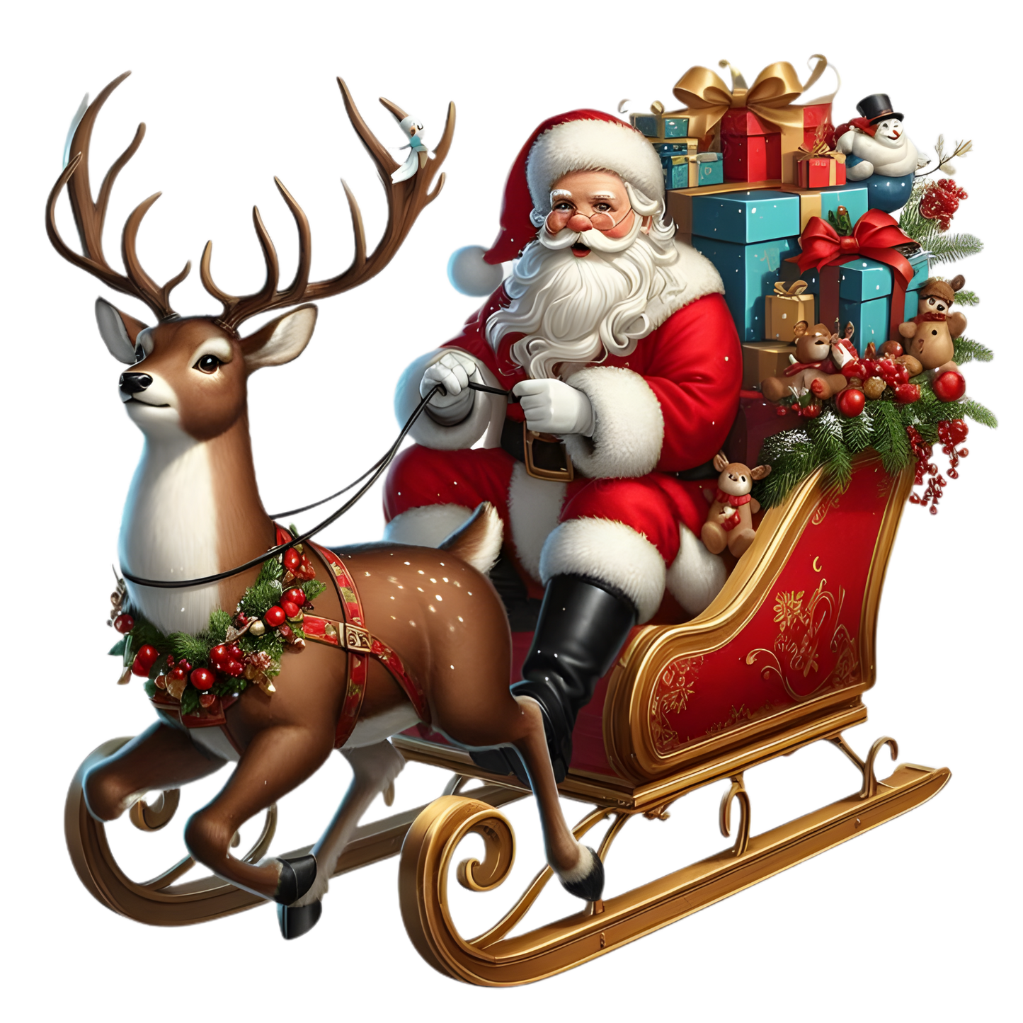 Kids - Christmas Santa & Reindeers - Images x27