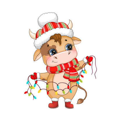 Kids - Christmas Cartoon Highland Cows - Images x7