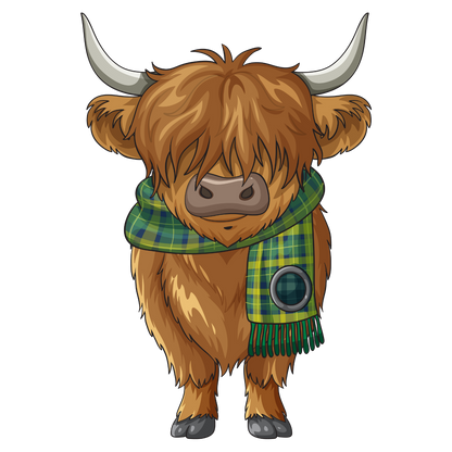Kids - Christmas Cartoon Highland Cows - Images x7