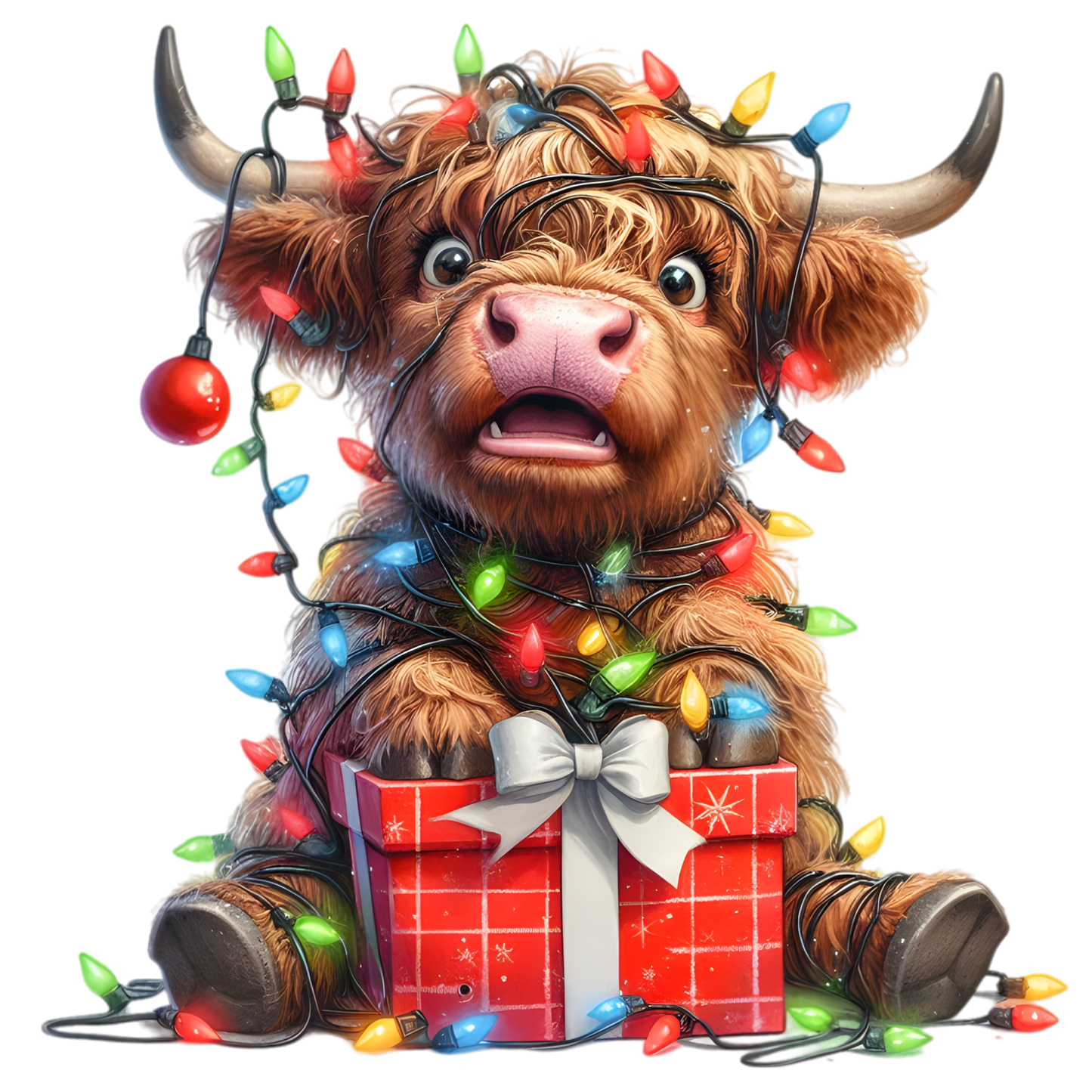 Kids - Christmas Highland Cows - Images x38