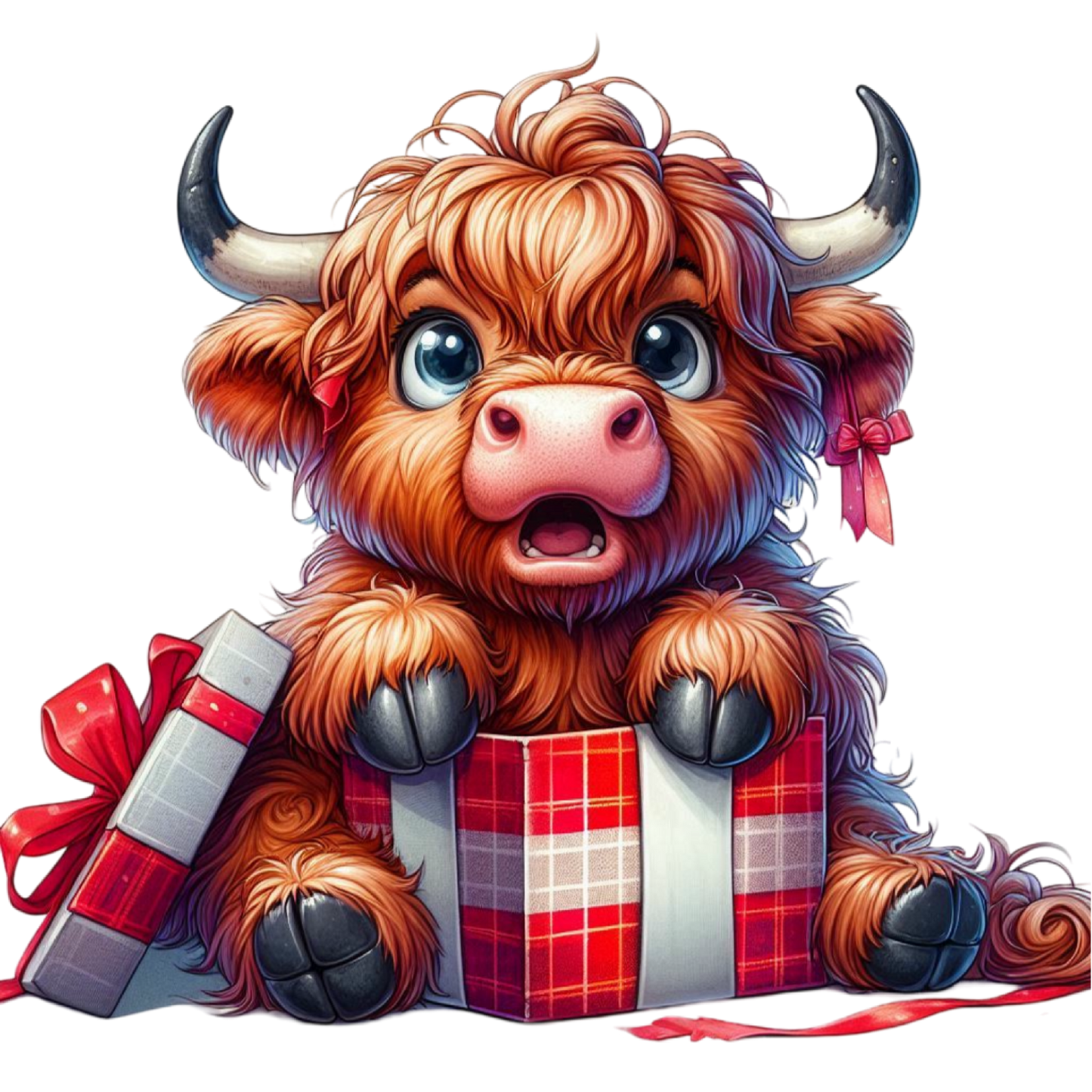 Kids - Christmas Highland Cows - Images x38