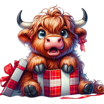 Kids - Christmas Highland Cows - Images x38