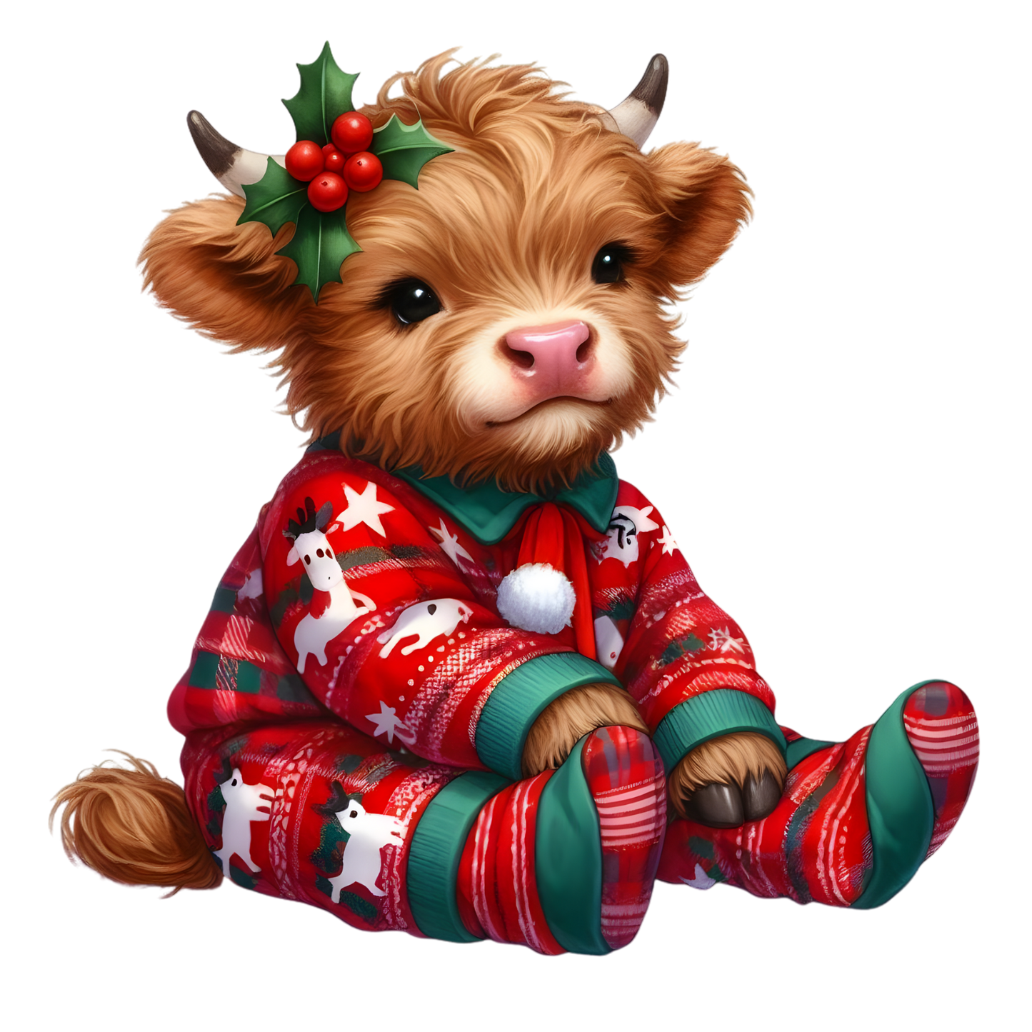 Kids - Christmas Highland Cows - Images x38