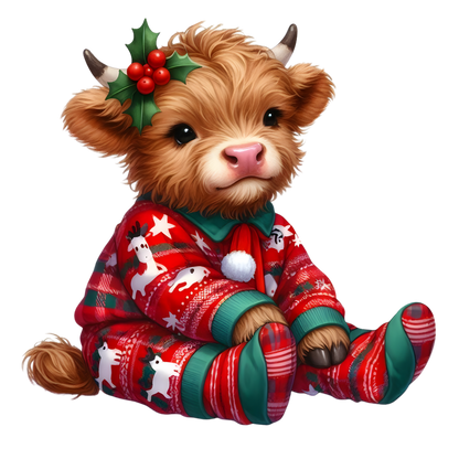 Kids - Christmas Highland Cows - Images x38