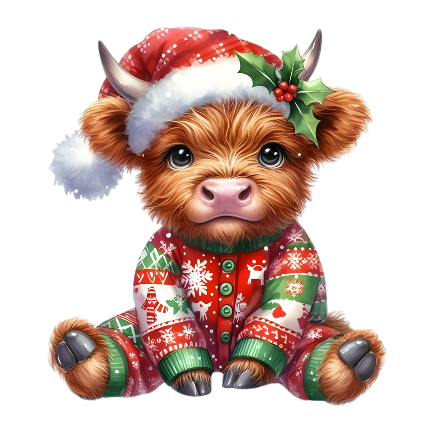 Kids - Christmas Highland Cows - Images x38