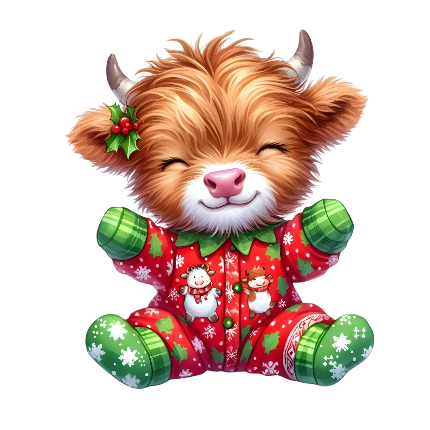Kids - Christmas Highland Cows - Images x38
