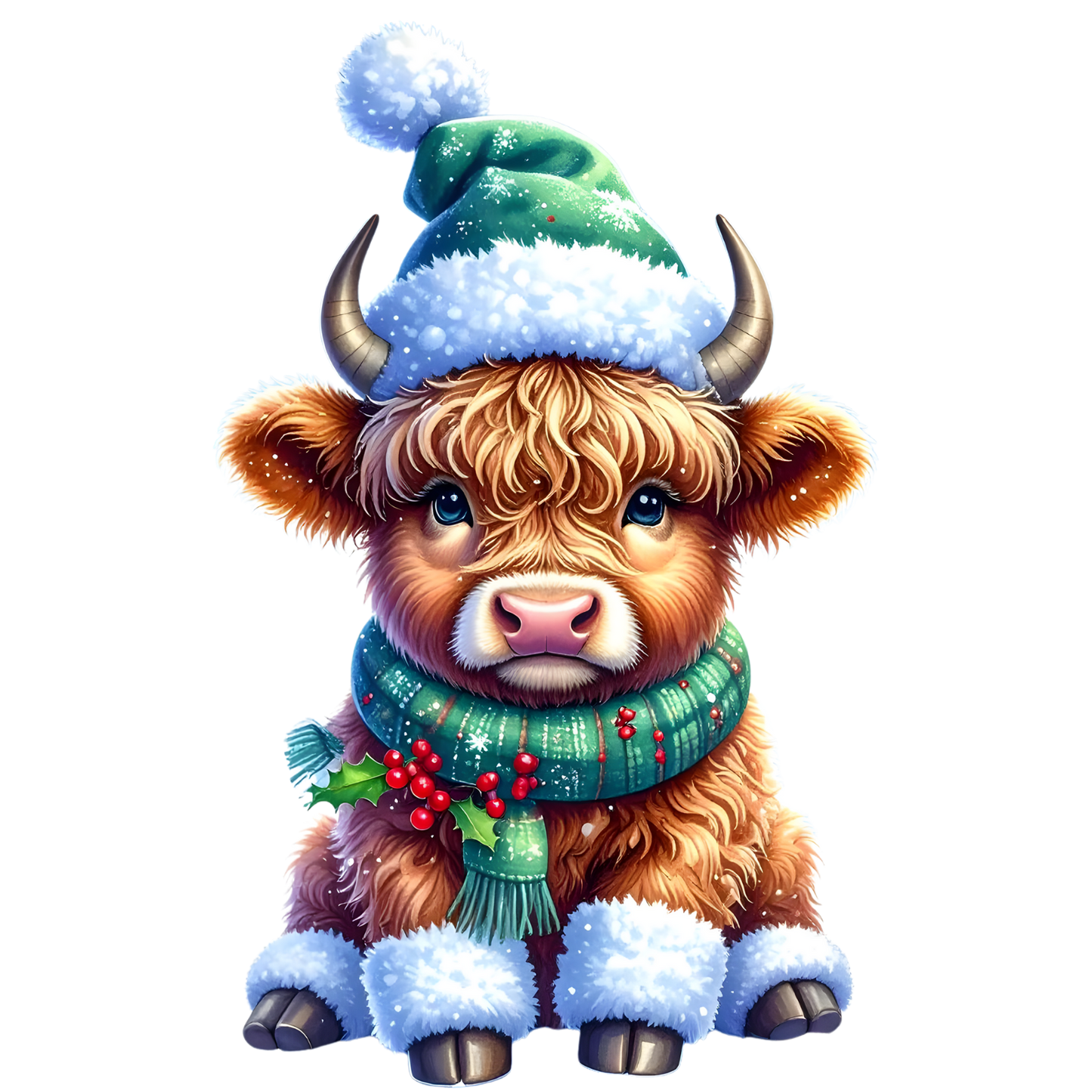 Kids - Christmas Highland Cows - Images x38