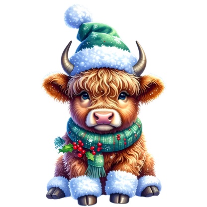 Kids - Christmas Highland Cows - Images x38