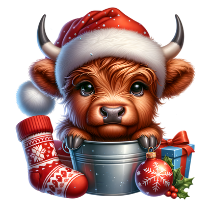 Kids - Christmas Highland Cows - Images x38