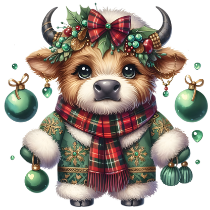 Kids - Christmas Highland Cows - Images x38
