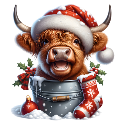 Kids - Christmas Highland Cows - Images x38