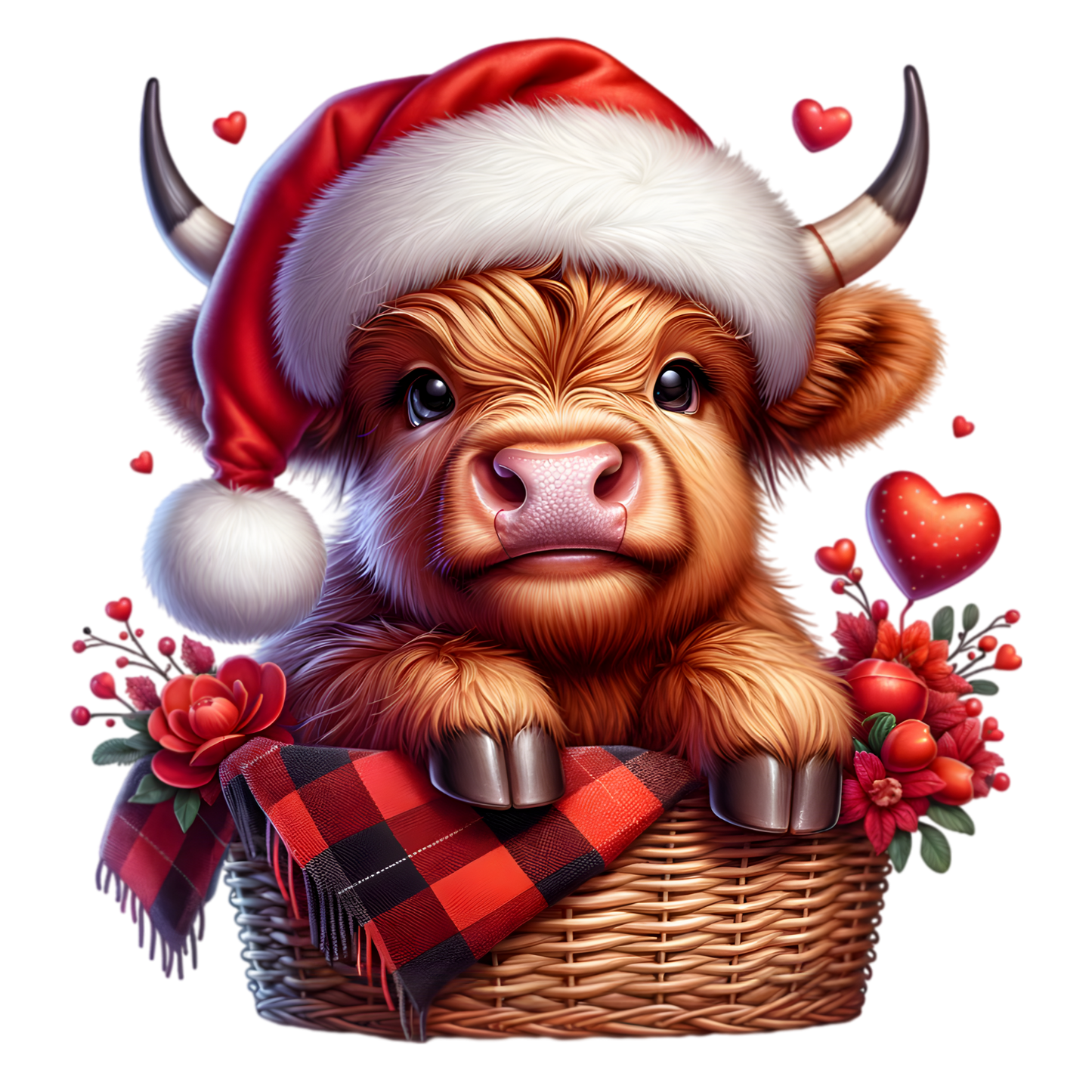 Kids - Christmas Highland Cows - Images x38