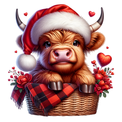 Kids - Christmas Highland Cows - Images x38