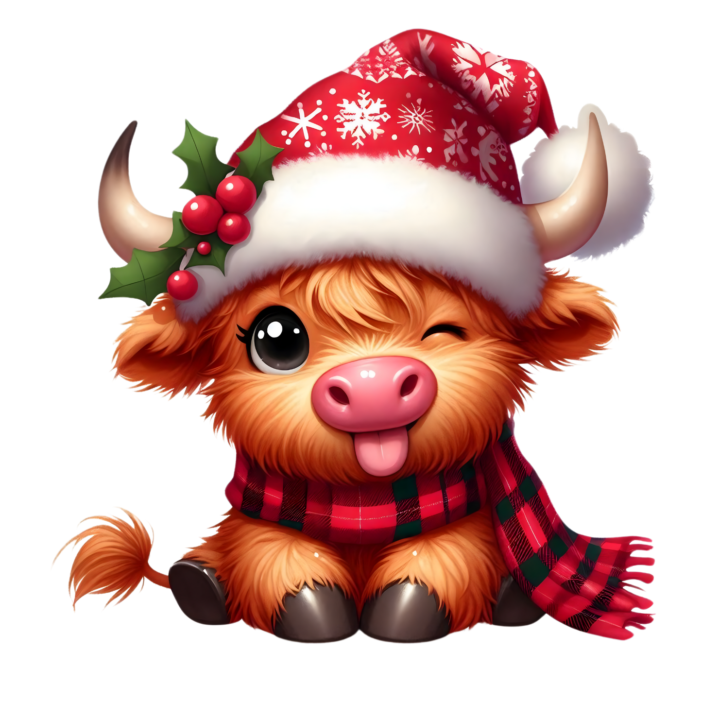 Kids - Christmas Highland Cows - Images x38