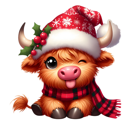 Kids - Christmas Highland Cows - Images x38