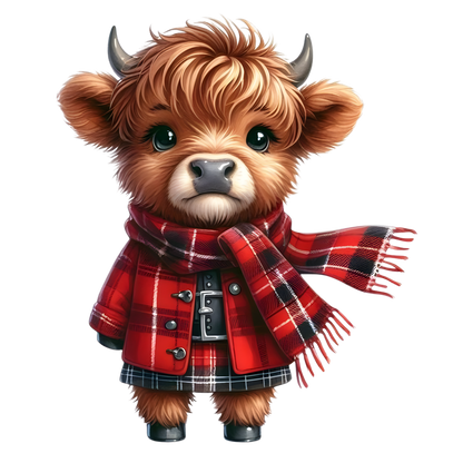 Kids - Christmas Highland Cows - Images x38