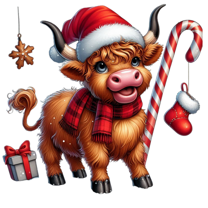 Kids - Christmas Highland Cows - Images x38
