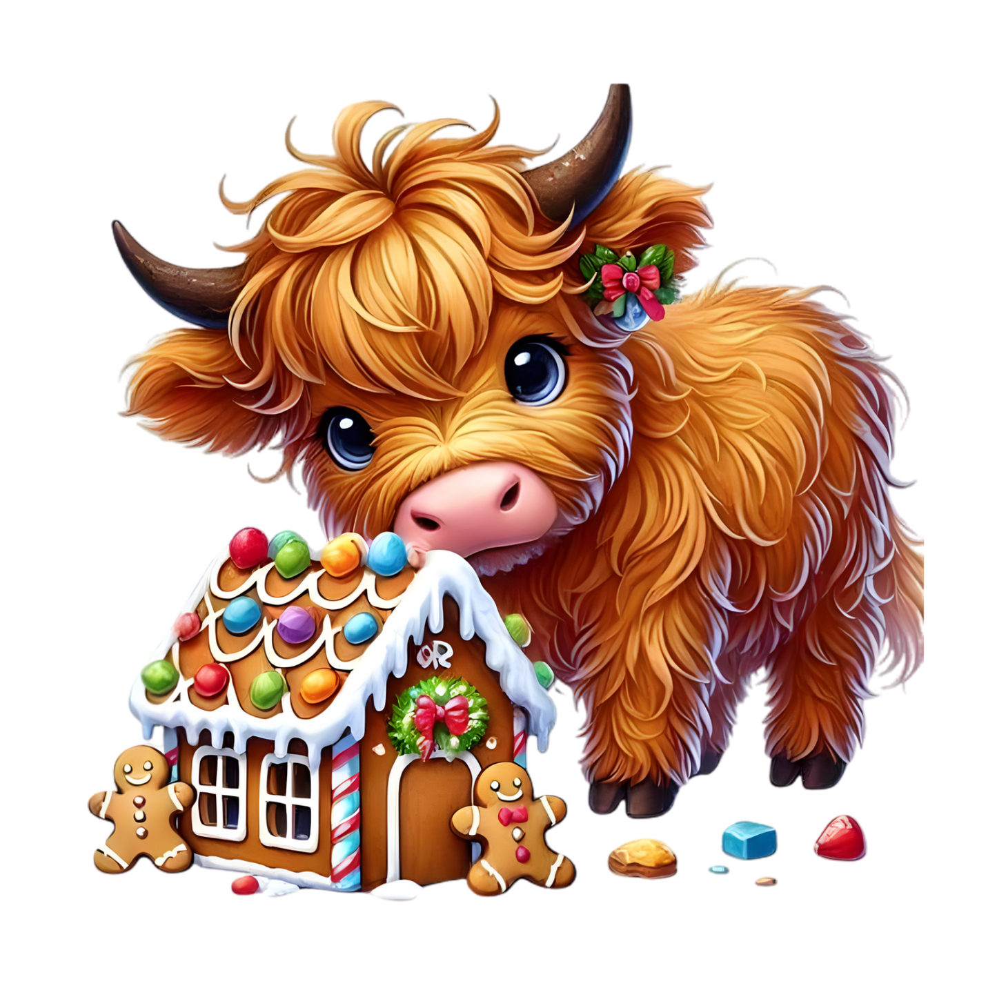 Kids - Christmas Highland Cows - Images x38