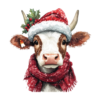 Kids - Christmas Highland Cow Portraits - Images x27
