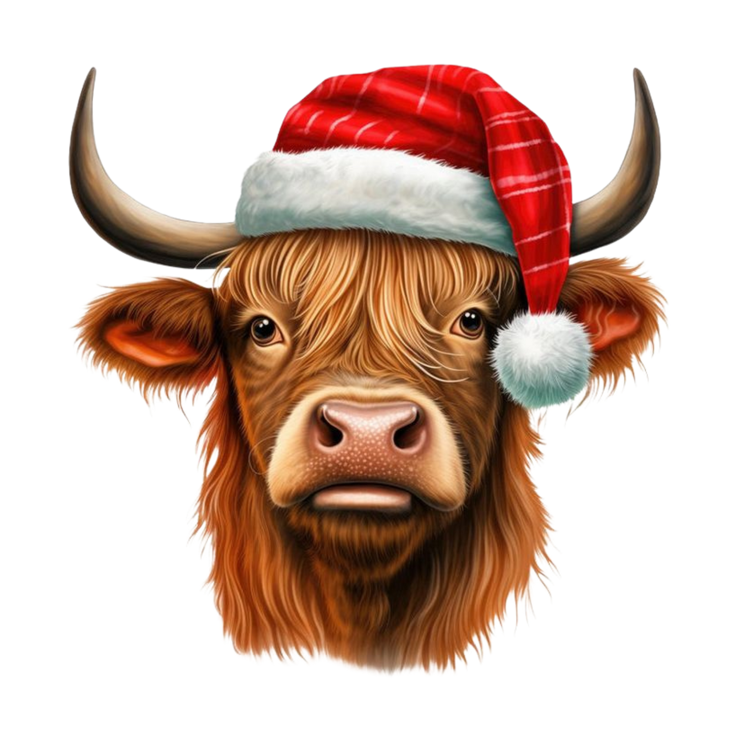 Kids - Christmas Highland Cow Portraits - Images x27