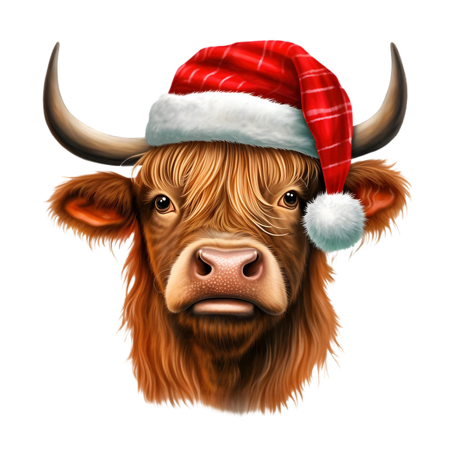 Kids - Christmas Highland Cow Portraits - Images x27